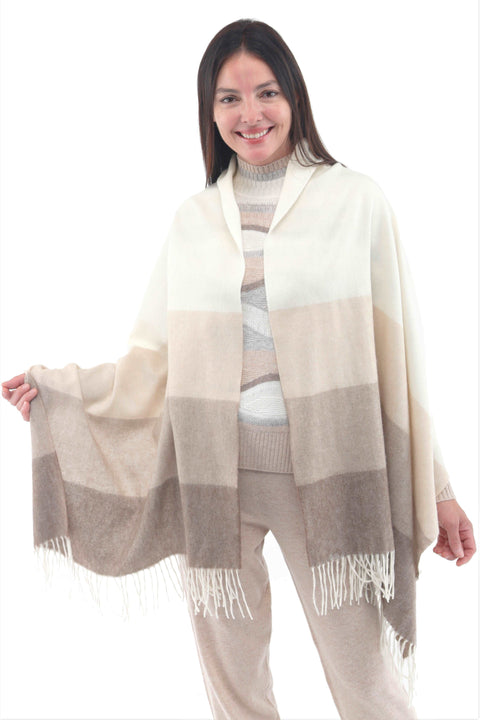 Woven Cashmere Shawl Eco-Friendly Mongolian Cashmere