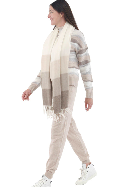 Woven Cashmere Shawl Eco-Friendly Mongolian Cashmere