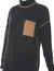 100% CASHMERE TIPPED LONG SLEEVE TURTLENECK