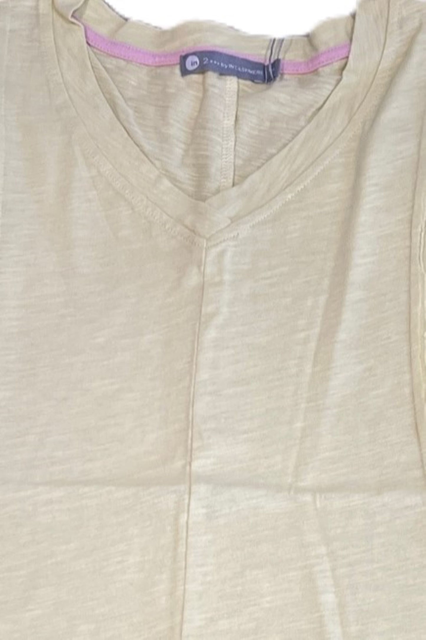 Drop Shoulder V-Neckwith Swing Hem Tee