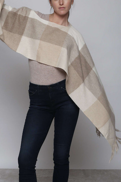 Woven Poncho Caplet Eco-Friendly Mongolian Cashmere