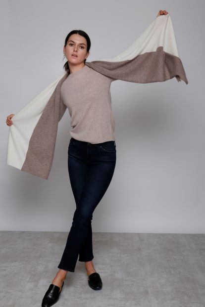 Cashmere Two Color Shawl