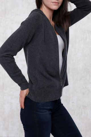Baby Cashmere Zip Front Hoodie