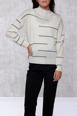 Cashmere Modern Striped Sweater