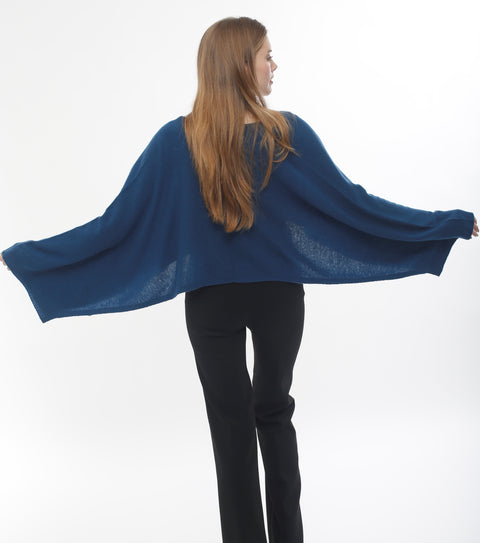 Cashmere Long Sleeve Cropped Cardigan