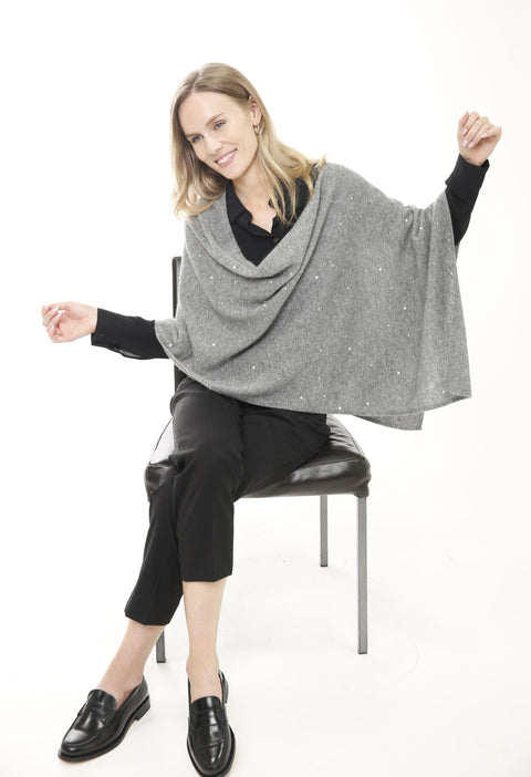 Cashmere Blend Pearls & Heat Set Embellishment Topper
