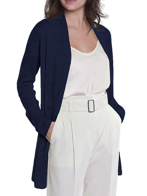 100% Cashmere Open Cardigan