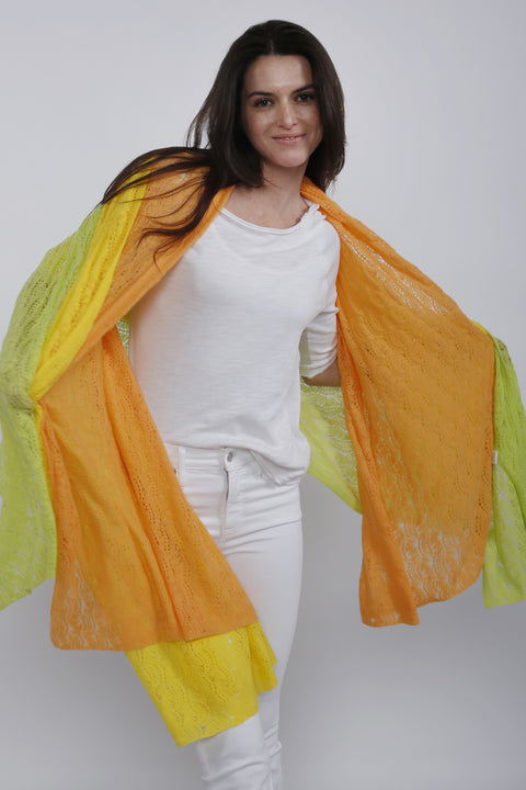 Cashmere Pointelle Shawl