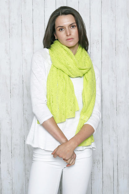 Cashmere Pointelle Shawl