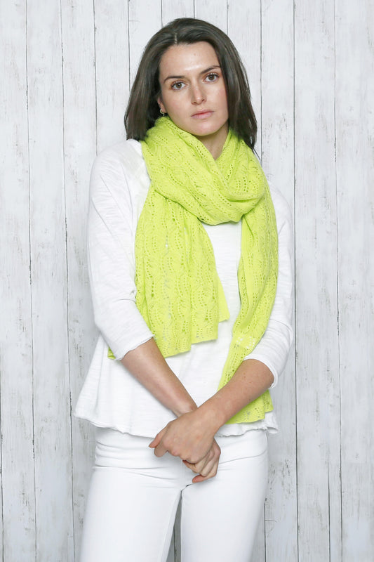 Cashmere Pointelle Shawl