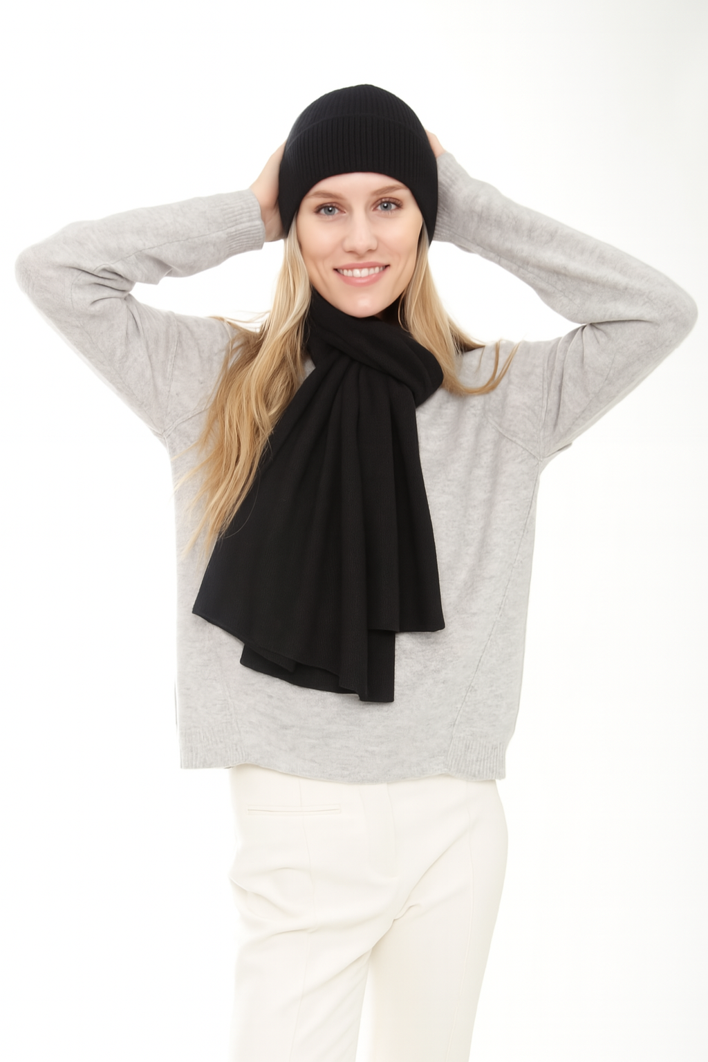 Cashmere Hat & Scarf Set