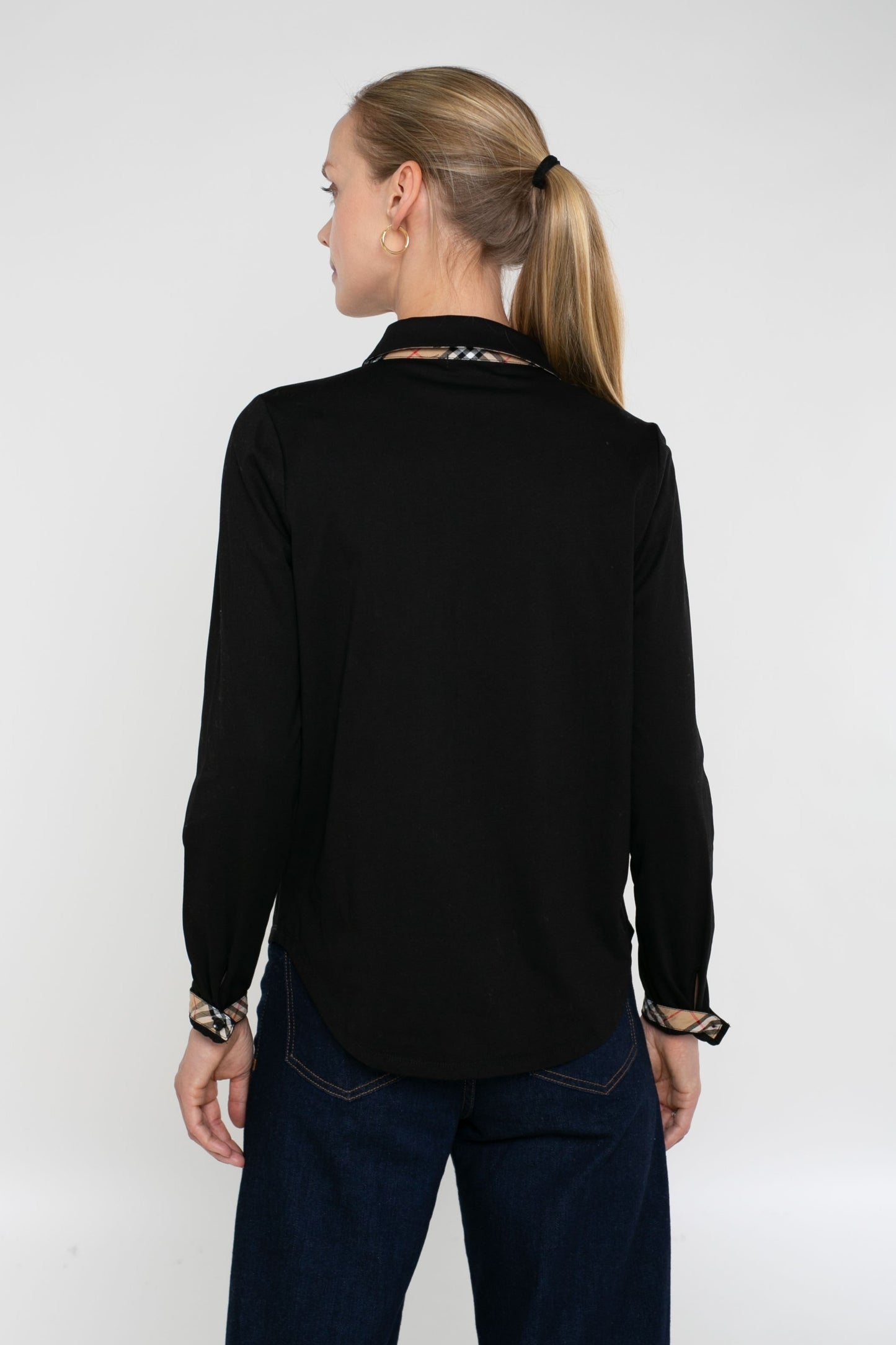 The Perfect Knit Shirt with Plaid Woven