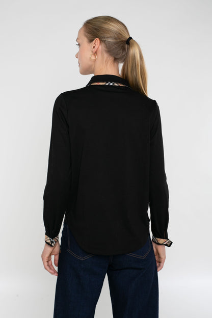 The Perfect Knit Shirt with Plaid Woven