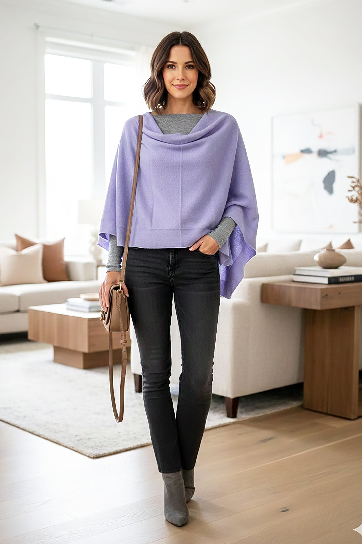 100% Cashmere Poncho