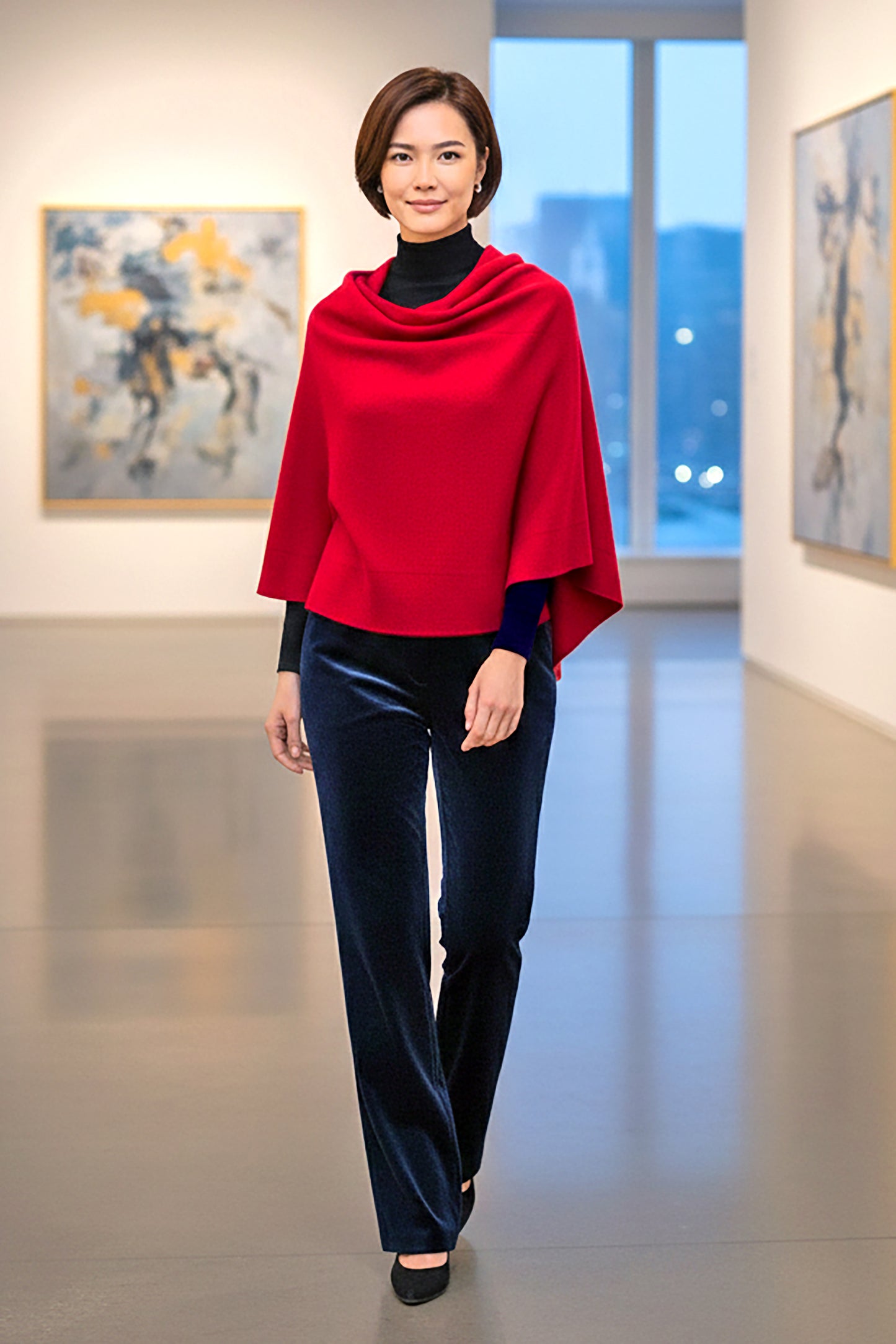 100% Cashmere Poncho