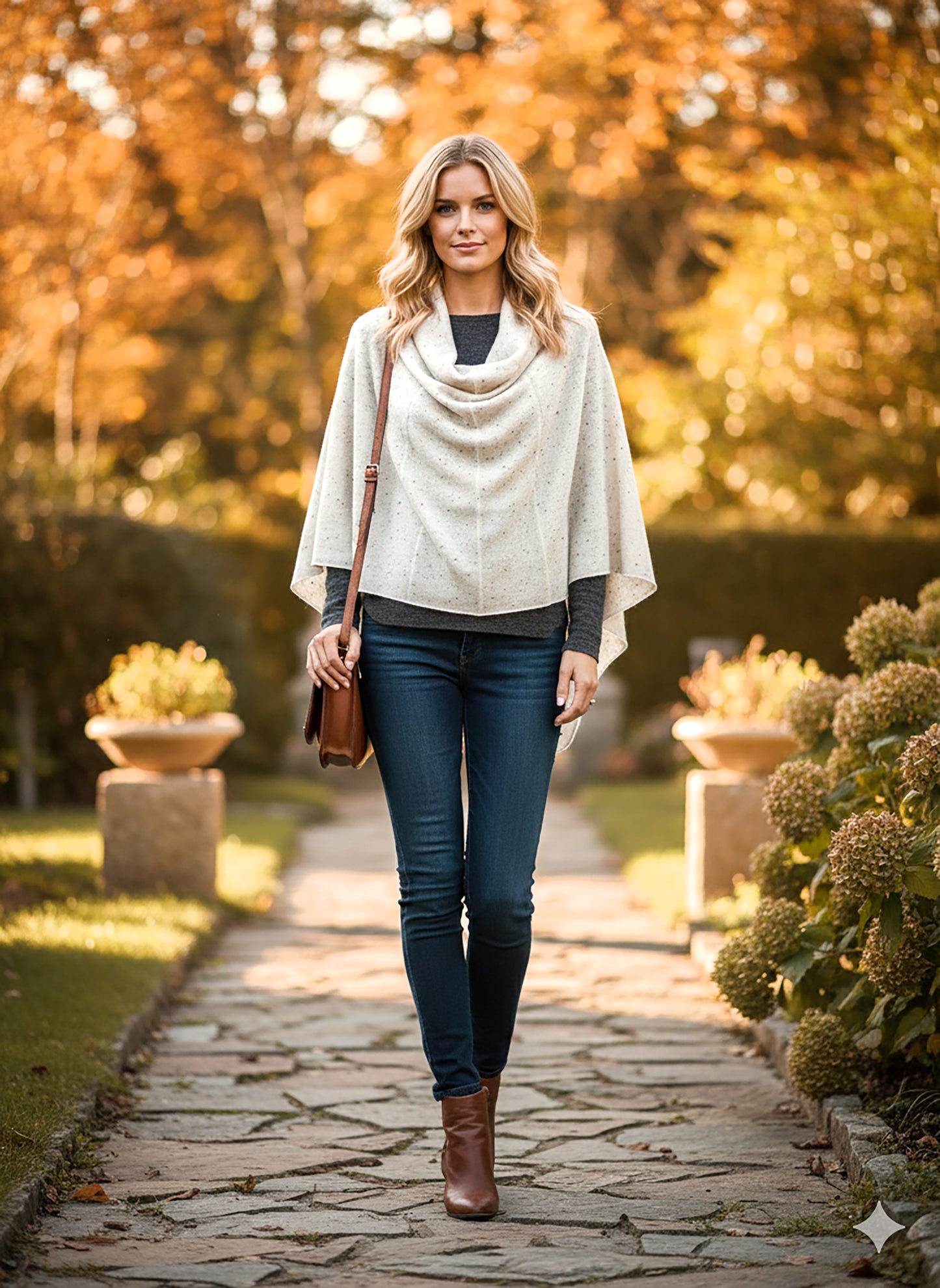 100% Cashmere Poncho