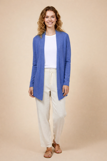 100% Cashmere Open Cardigan