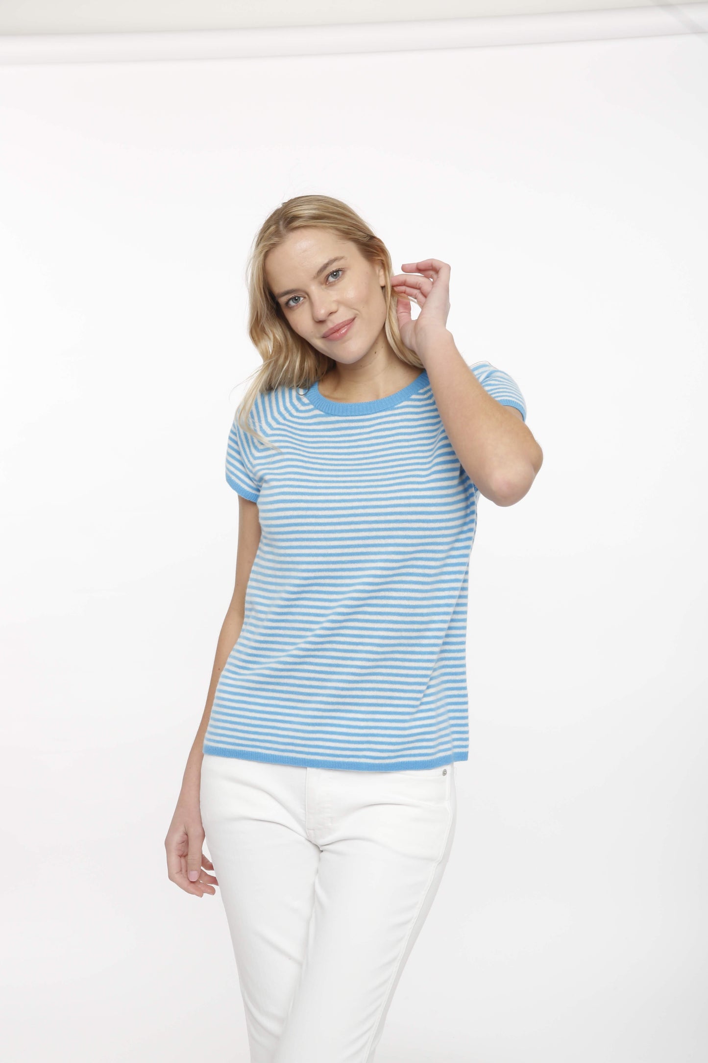 Cashmere Stripe "Tee"
