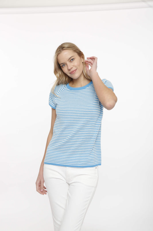Cashmere Stripe "Tee"