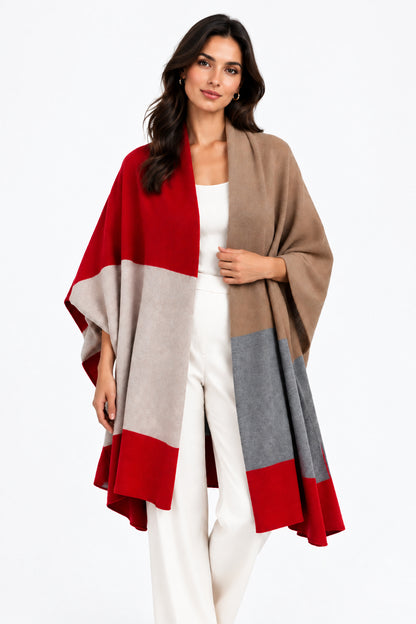 100% Cashmere Color Blocked Shawl