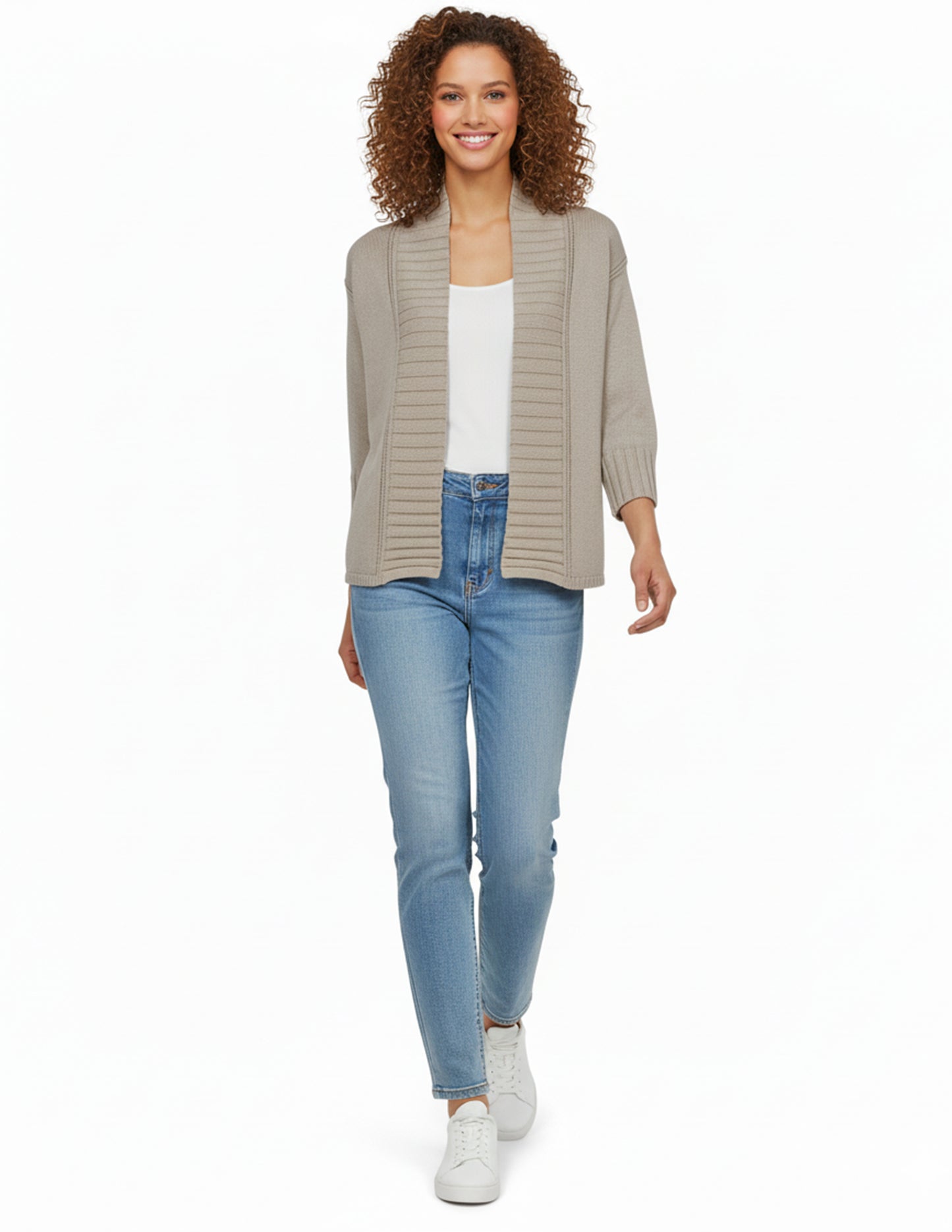 Cotton Swing Open Cardigan