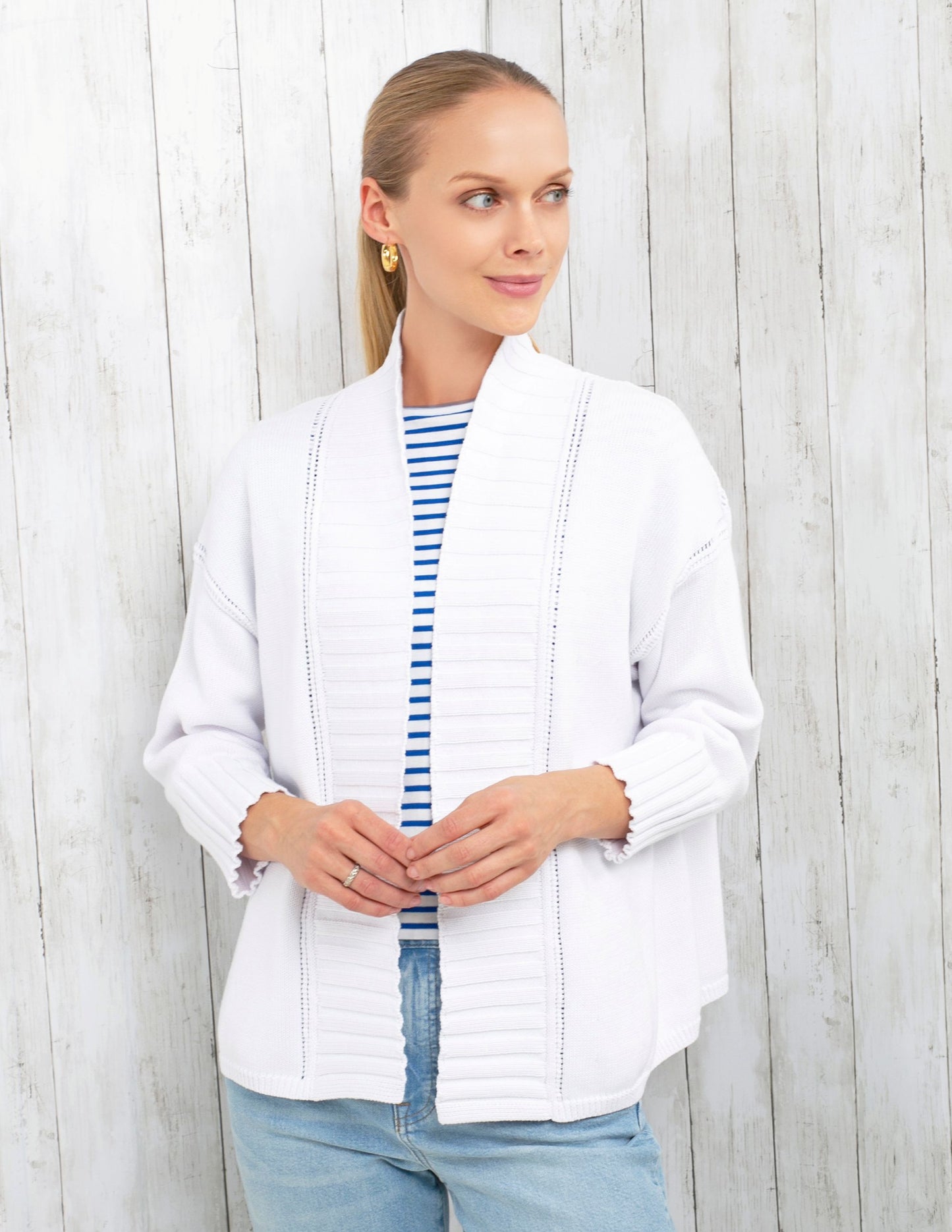 Cotton Swing Open Cardigan