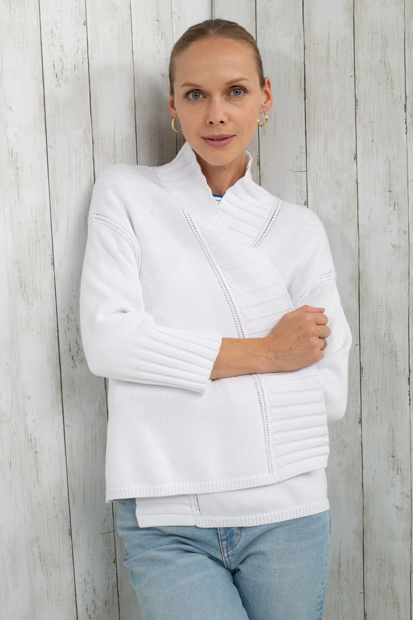 Cotton Swing Open Cardigan