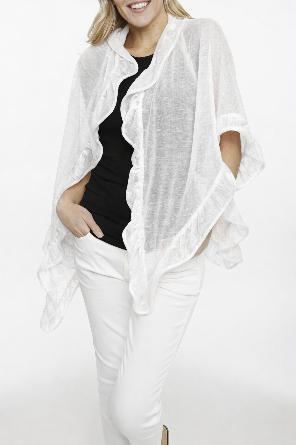 Ruffle Shawl/Wrap