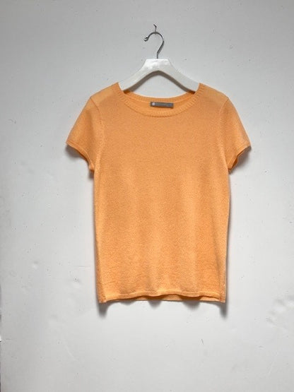 100% Cashmere Luxury Crew Neck Short Sleeve Tee