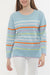 100% Cashmere Multi Stripe Pullover